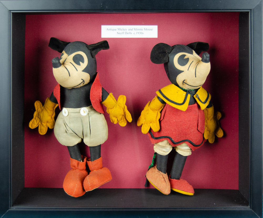 Mickey and Minnie Vintage  Dolls